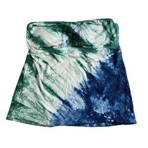 Lucky Brand Green and Blue Bikini Top